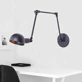 Long Arm Adjustable Black Industrial Wall Lights - Clowas