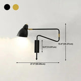Long Arm Reading Plug in Wall Lights - Clowas