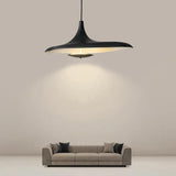 Long Frisbee Black Modern Pendant Light - Clowas