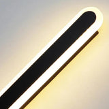 long rectangular Led Black Wall Lamps - Clowas