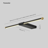 Long Strip Black Led Bathroom Mirror Lights - Clowas