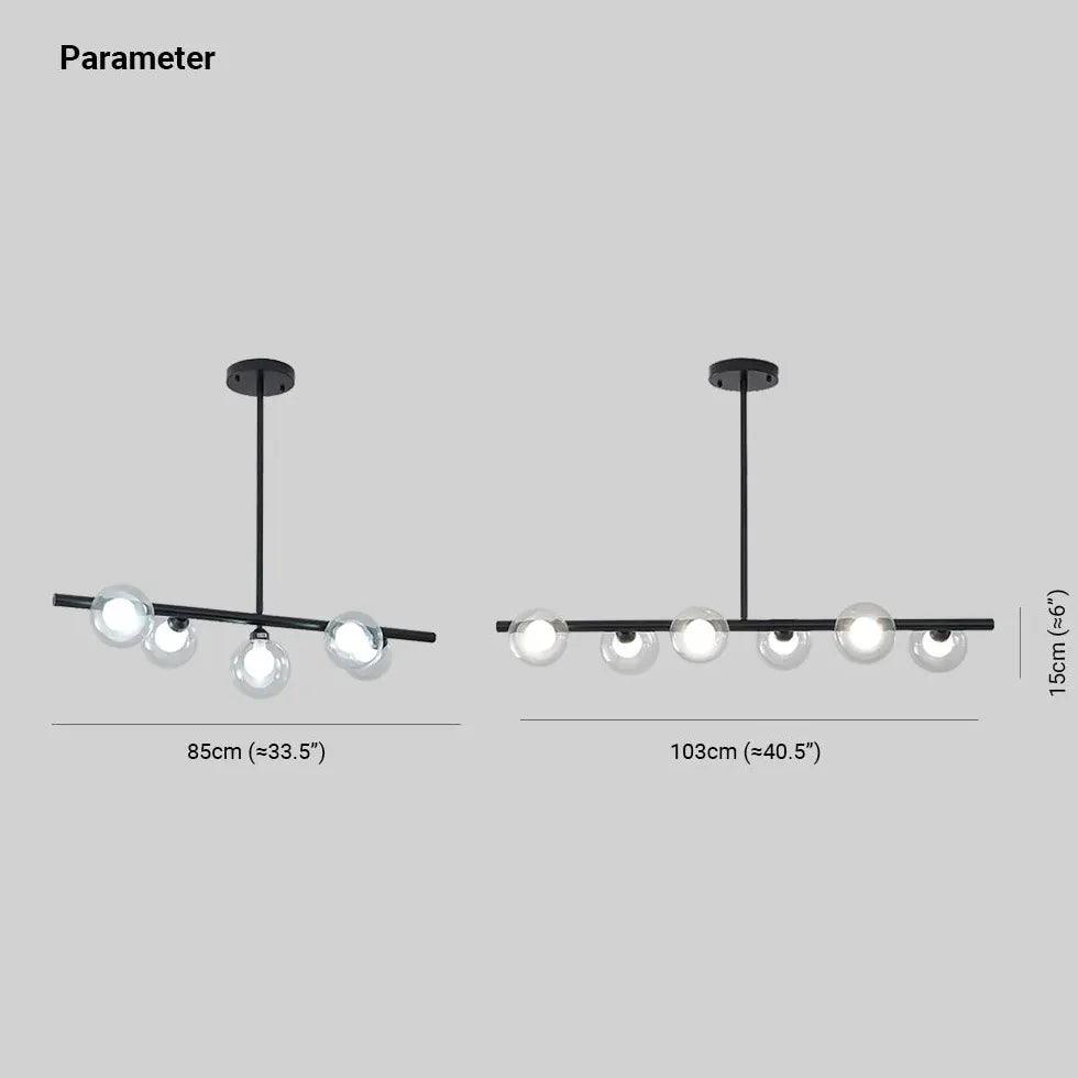 Long Strip Bubble Modern Kitchen Pendant Light - Clowas