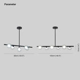 Long Strip Bubble Modern Kitchen Pendant Light - Clowas