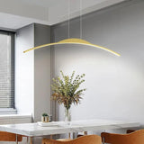 Arched Curve Minimalist Dining Room Pendant Light - Clowas
