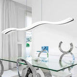 Simple Wave Acrylic Dining Table Pendant Light