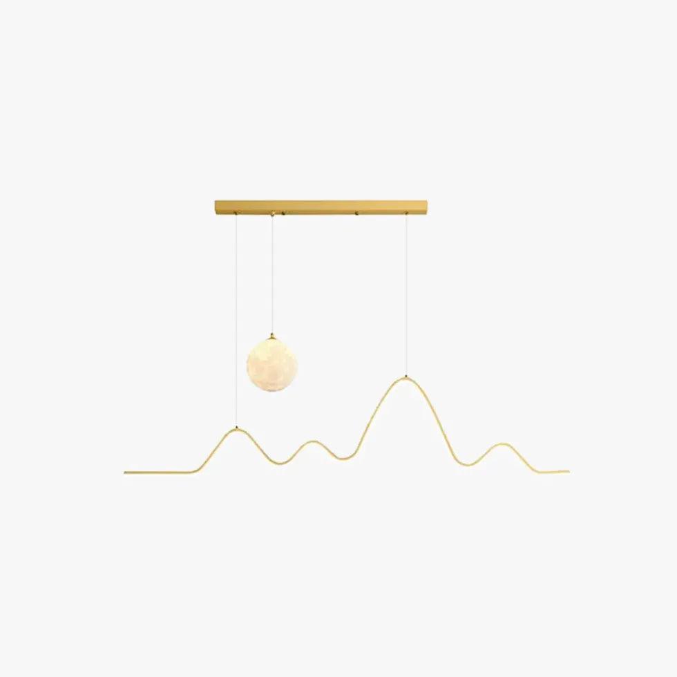 Moon Wave LED Pendant Light - Clowas