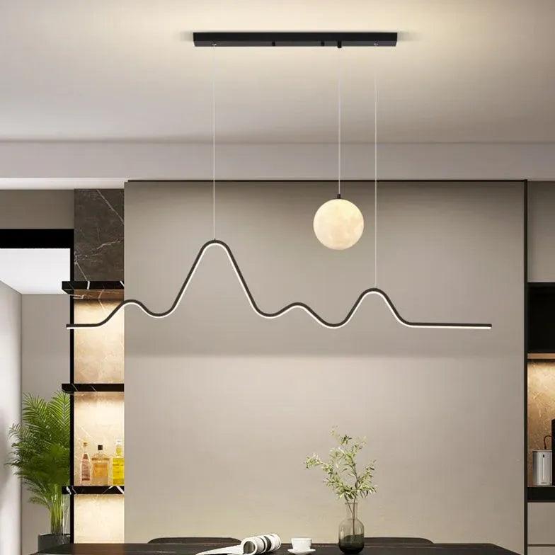 Moon Wave LED Pendant Light - Clowas