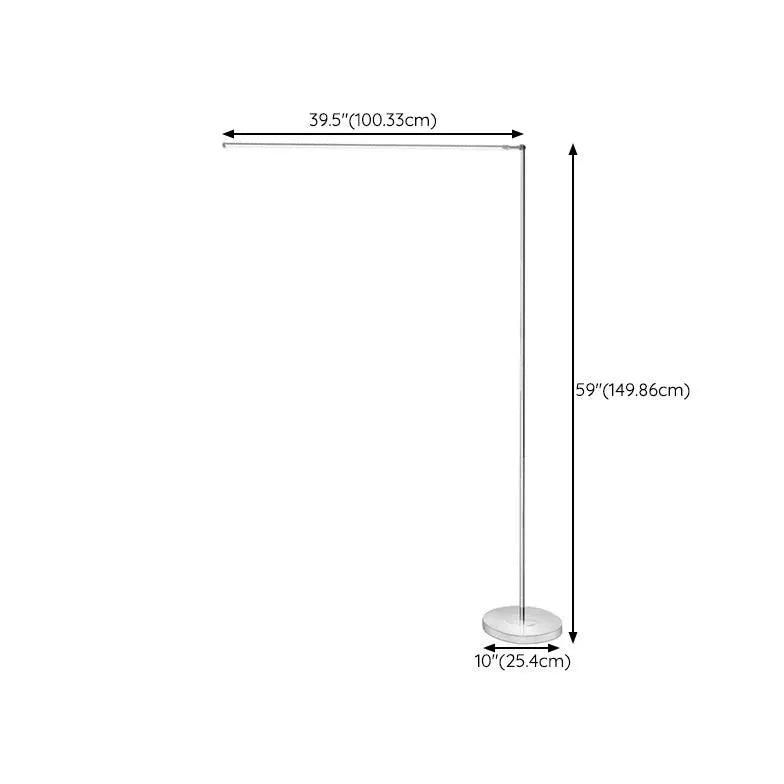 Slender Adjustable Arm Minimalist Floor Lamp - Clowas