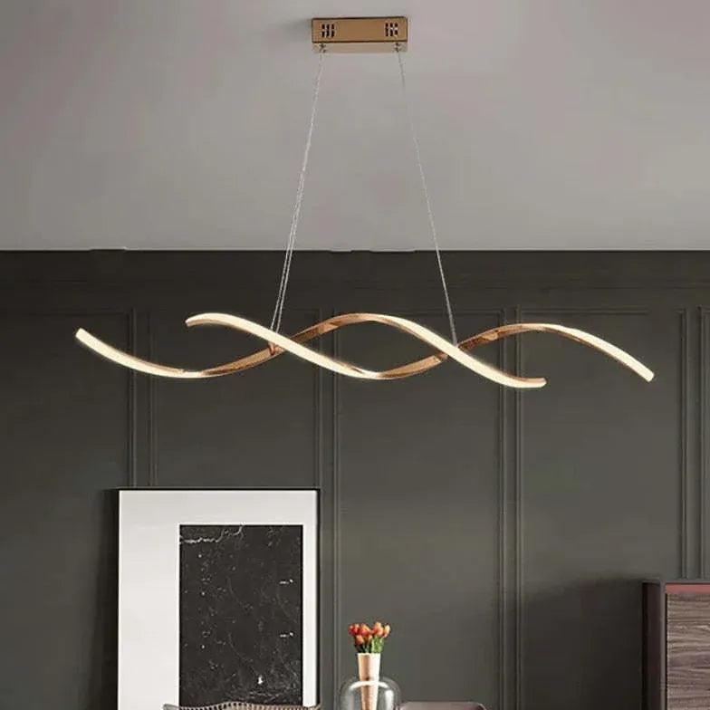 Gold Bar Acrylic Pendant Light - Clowas