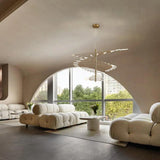 Extended Branch Structure Black Modern LED Chandelier - Clowas