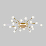 Contemporary Glass Ball Ceiling Light for Bedroom