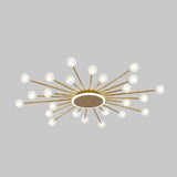 Contemporary Glass Ball Ceiling Light for Bedroom
