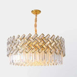 Luxury Gold Round Crystal Chandelier - Clowas