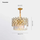 Luxury Gold Round Crystal Chandelier - Clowas