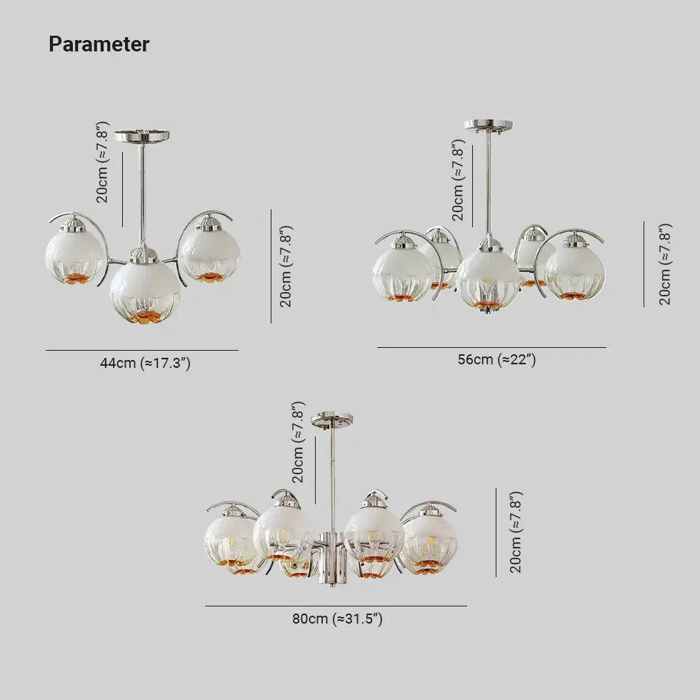 Luxury Multi-Light Vintage Glass Pendant Light - Clowas