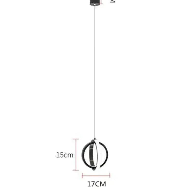 Double Ring Stereo Bedroom LED Pendant Light - Clowas