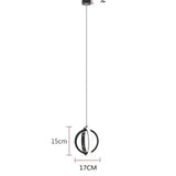 Double Ring Stereo Bedroom LED Pendant Light - Clowas