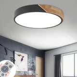 Nordic Pastel Wood LED Light Fixture for Ceiling