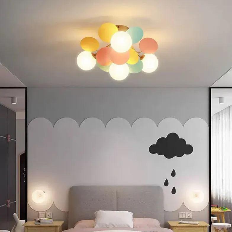 Macarons Bedroom Modern Flush Ceiling Lights - Clowas