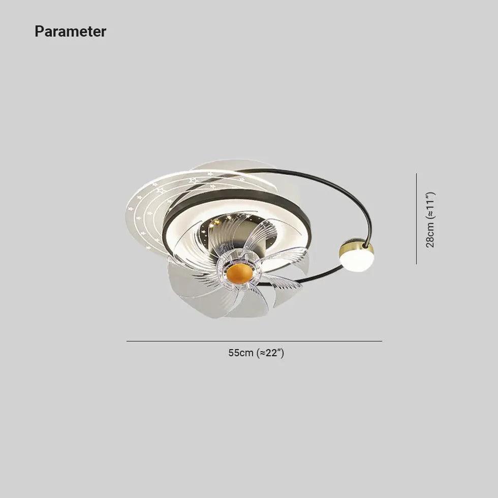 Multiple Lights Modern Ceiling Fan With Light - Clowas