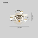 Multiple Lights Modern Ceiling Fan With Light - Clowas
