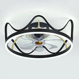 Wave Invisible Bedroom Ceiling Fan With Light - Clowas