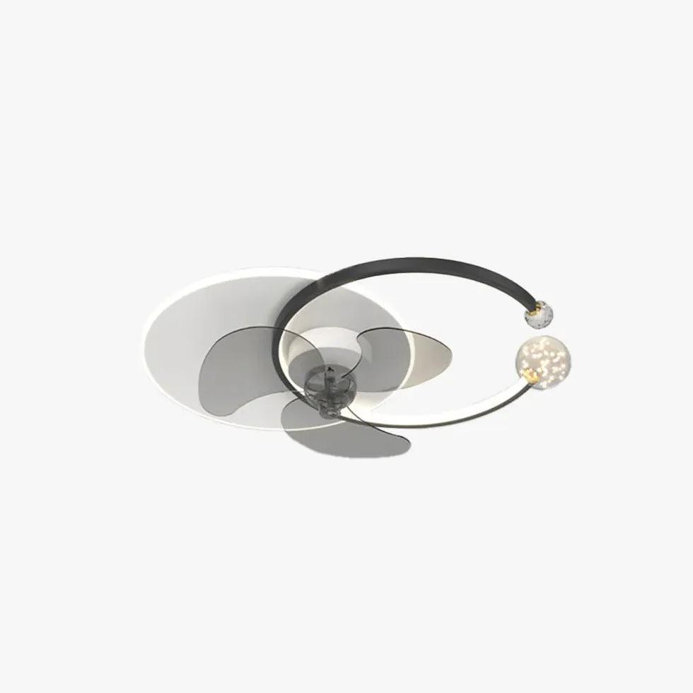 Simple Ring Bedroom Ceiling Fan With Light - Clowas