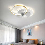 Simple Ring Bedroom Ceiling Fan With Light - Clowas