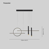 Ring Bar Vertical LED Pendant Light - Clowas