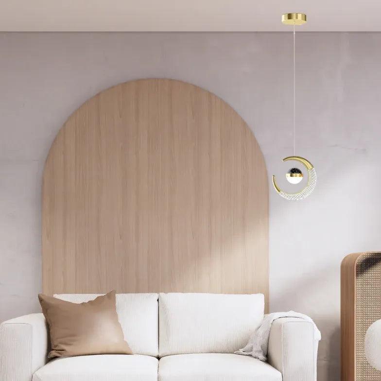 Ring Crystal Decoration LED Pendant Light - Clowas