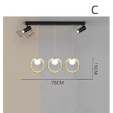 Dimming Ring Glass Kitchen Pendant Light - Clowas