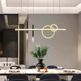 Multi-Loop Straight Line Dining Room Pendant Light - Clowas
