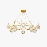 Luxurious Crystal Glass Dome Pendant Light