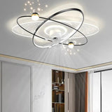Star Ring LED Ceiling Fan With Light - Clowas