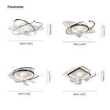 Star Ring LED Ceiling Fan With Light - Clowas
