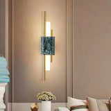 Marble Brass Up and Down Lights - Clowas