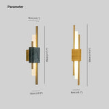 Marble Brass Up and Down Lights - Clowas