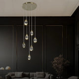 Water Drop Glass Gold Pendant Light - Clowas