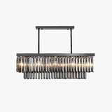Metal Frame Black Glass Pendant Light - Clowas