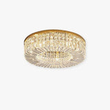 Concave Folds Crystal Flush Ceiling Lights - Clowas