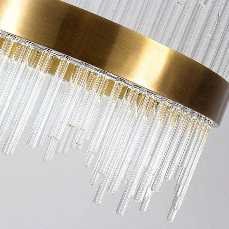 Golden Frame Modern Glass Pendant Light - Clowas