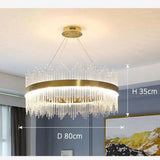 Golden Frame Modern Glass Pendant Light - Clowas