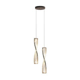 Spiral Strip Crystal Pendant Light - Clowas