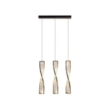 Spiral Strip Crystal Pendant Light - Clowas