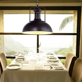 Metal Arch Industrial Living Room Pendant Light - Clowas