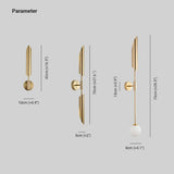 Modern Led Gold Up and Down Lights - Clowas