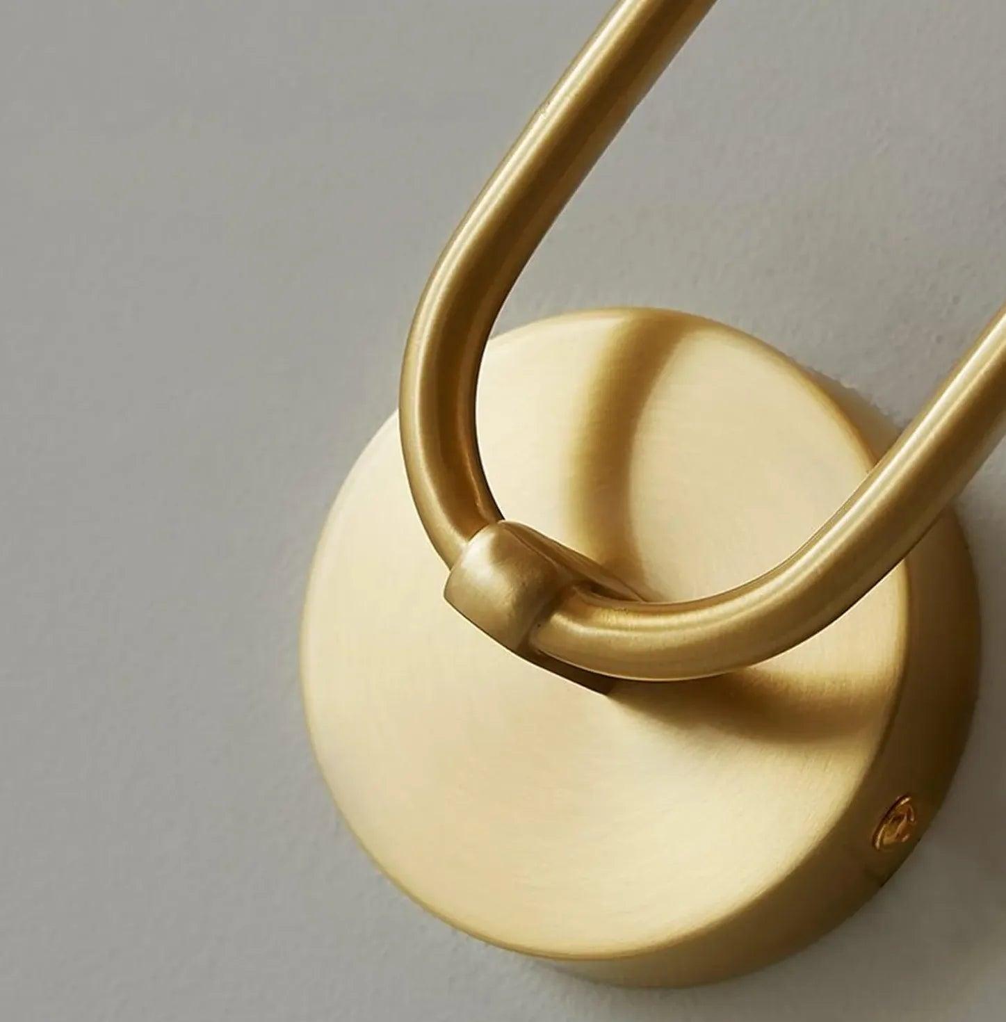 Long Rod Double Headed Gold Wall Lights - Clowas
