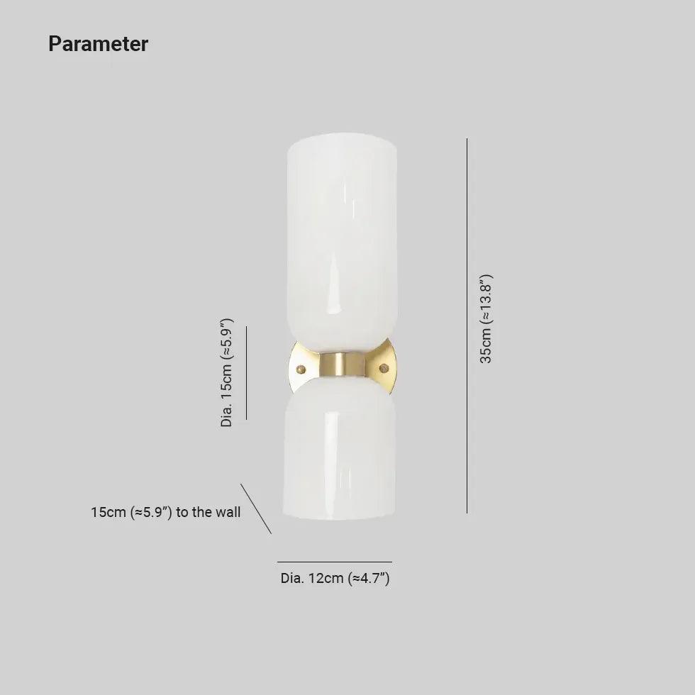 Double Head Glass Up and Down Lights - Clowas