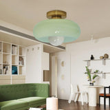 Vintage Glass Pendant Lights for Living Room