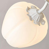 Hallway Flower Semi Flush Ceiling Light Glass with Anti Glare